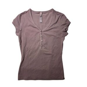 NWOT Skims New Vintage Henley T-shirt - Zinc - No Longer Available